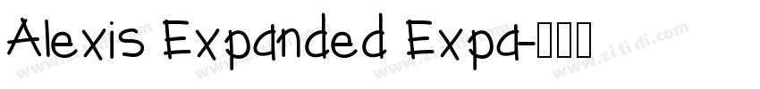 Alexis Expanded Expa字体转换